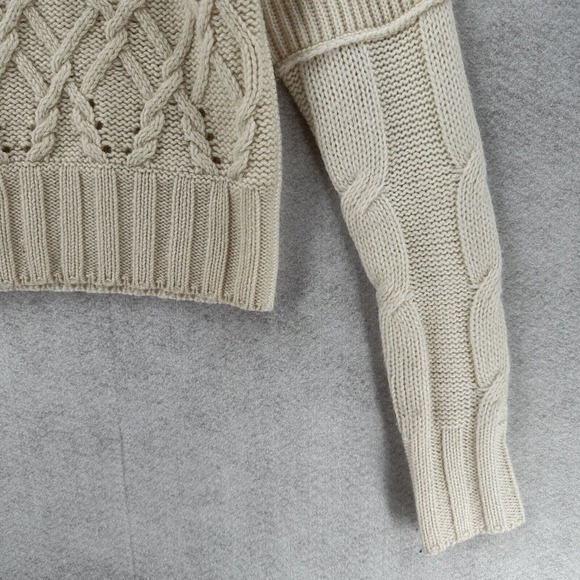 STUNNING MCQ Alexander McQueen Cable Knit Sweater XS Cashmere Alpaca Wool EUC - Picture 6 of 15